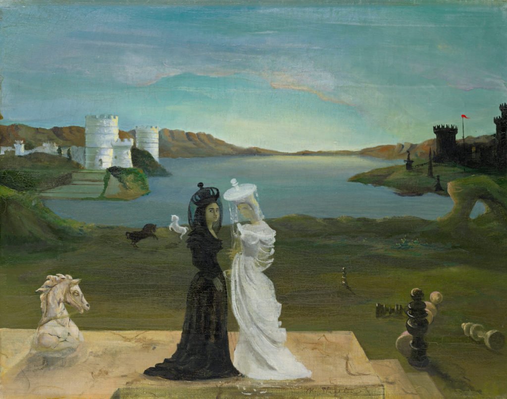 Muriel Streeter, The Chess Queens, 1944, oil on canvas