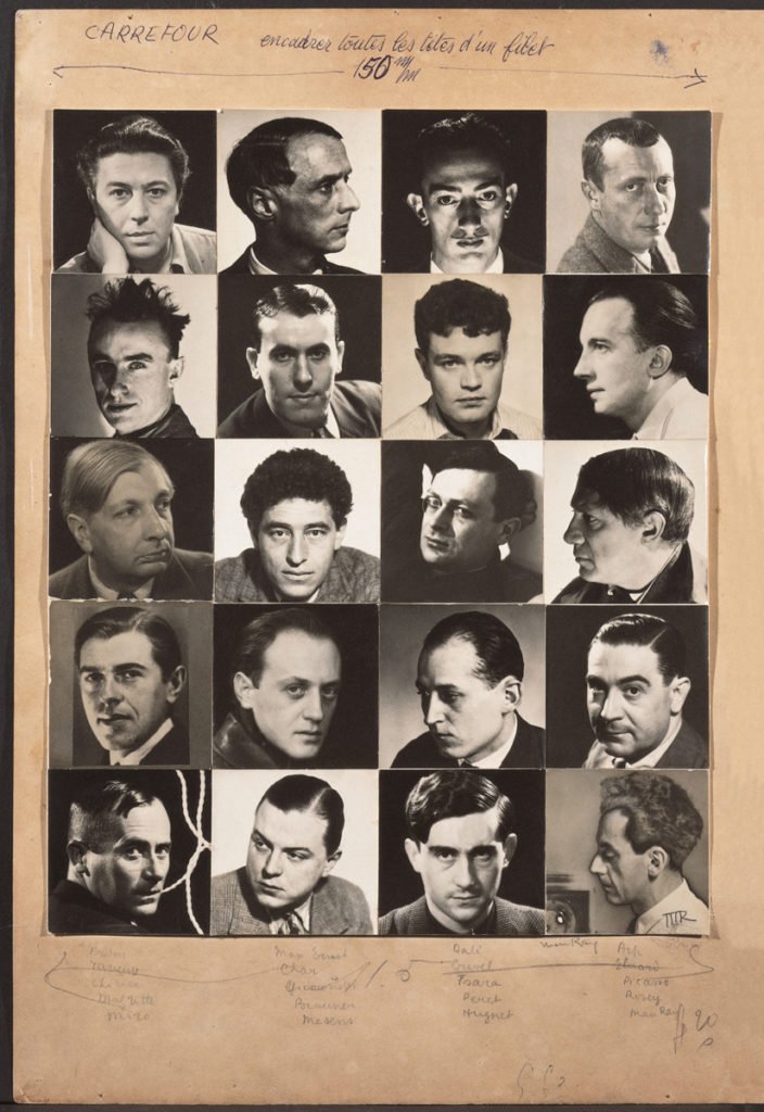 Man Ray, Échiquier surréaliste (Surrealist Chessboard), 1934, collage of gelatin silver print.